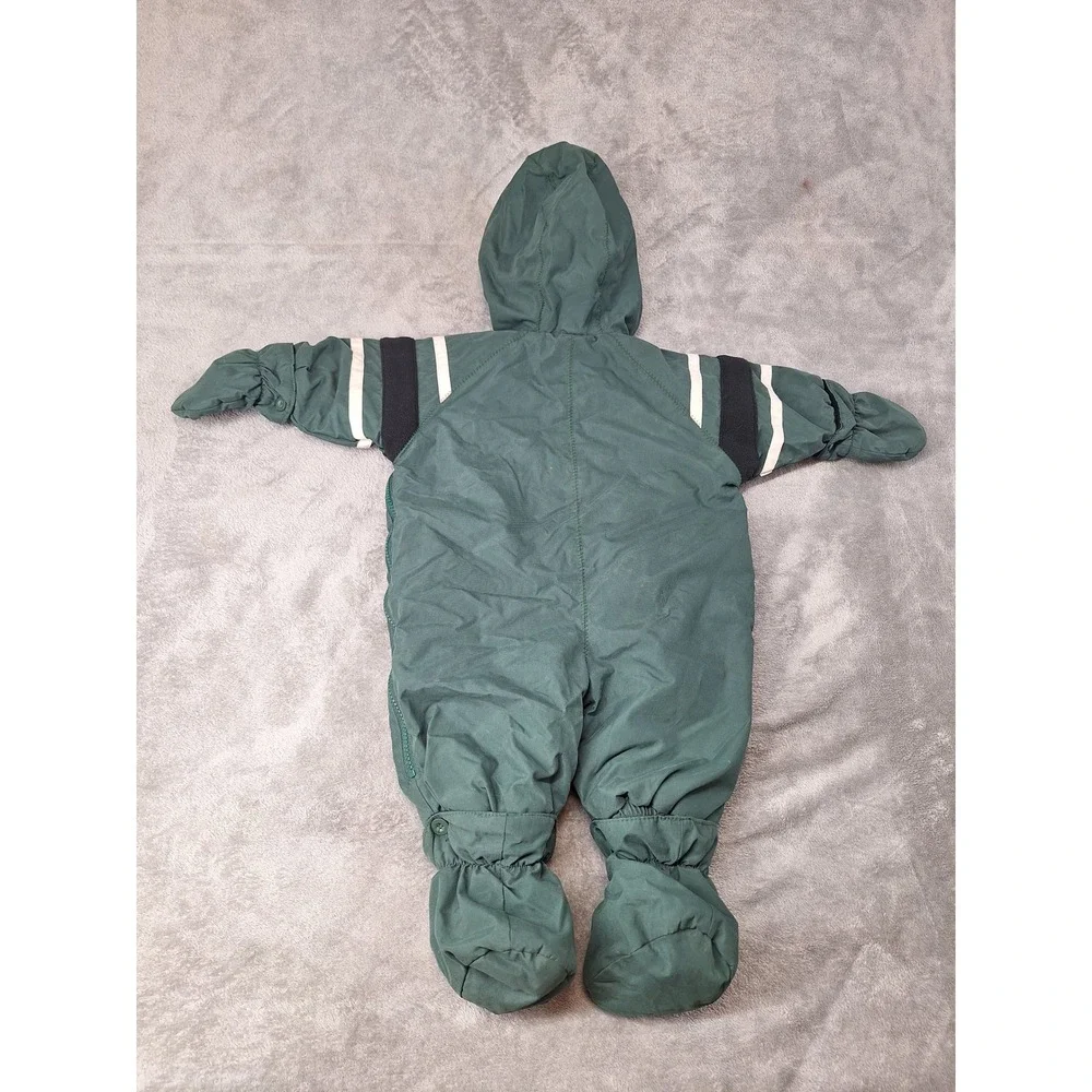 NFL New York Jets Infant Snowsuit Green Fleece Lined Bunting Mittens‎ Booties